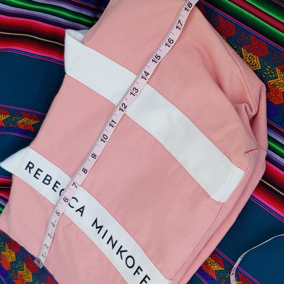 Rebecca Minkoff Pink Canvas Tote Bag - Picture 8 of 12
